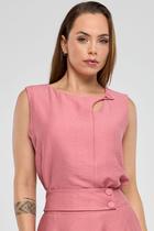 Blusa PKS Viscose Rosê
