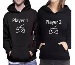 Blusa player 1 e 2 Namorados Casal M
