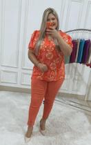 Blusa plus estampada