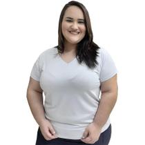 Blusa Plus Size Camiseta Feminina De Viscolycra Até G4