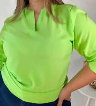 Blusa Plus size cor laranja