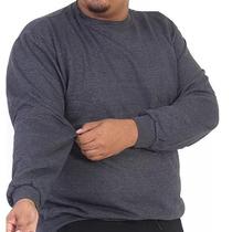 Blusa Plus Size de Moletom Masculino Gola Careca Blusa Plus Size de Moletom Masculino Gola Careca