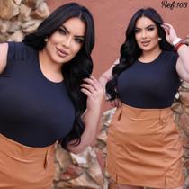 Blusa PLUS SIZE em anarruga 3D