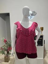Blusa Plus Size Estampa Exclusiva - Veste 42/44