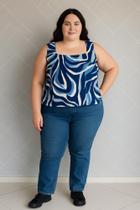 Blusa plus size estampada