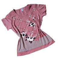 Blusa Plus Size Feminina Blusinha Manga Curta Moda Evangelica Senhora Estilosa - tvest