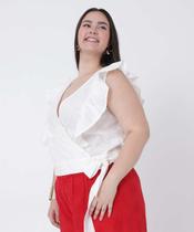Blusa Plus Size Feminina Cropped Laise Marisa-16409