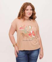 Blusa Plus Size Feminina Estampa Frontal Marisa-14002