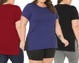 Blusa Plus Size Feminina Moda Grande do G1 ao G4 Viscolycra