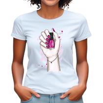 Blusa plus size feminina profissões tema manicure curso camiseta mão camisa Blusa plus size feminina profissões tema manicure curso camiseta mão camisa