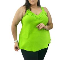 Blusa Plus Size Feminina Trança Espaçada