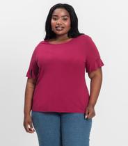Blusa Plus Size Infinita Cor Rovitex Roxo Blusa Plus Size Infinita Cor Rovitex Roxo