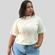 Blusa plus size lisa conforto no seu dia a dia