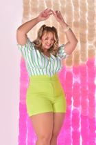 Blusa plus size listrada tam u Blusa plus size listrada tam u
