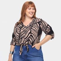 Blusa Plus Size Lunender Rayon Bali Feminina