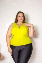 Blusa plus size manga curta