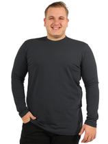 Blusa Plus Size Masculina Anistia Elastano Básica Grafite