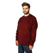 Blusa Plus Size Masculina Lã Tricot 013