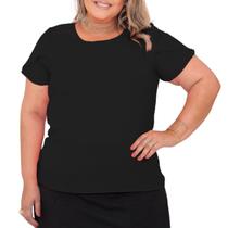 Blusa Plus Size Social Feminina Manga Curta Tulipa Duna G1 G2 G3