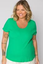 Blusa Plus Size Verde Cess - GG - Verde