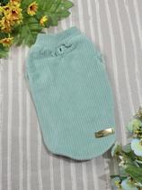 Blusa Plush Verde para cachorro e gato Tamanho:PP Blusa Plush Verde para cachorro e gato Tamanho:PP