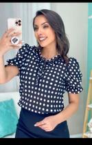 Blusa poa Romântica Blusa poa Romântica