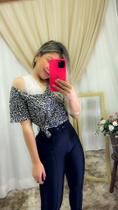 Blusa, podrinha, animal print, tamanho único