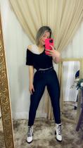 Blusa, podrinha, preta, tamanho único