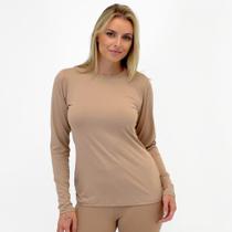 Blusa Policorp Básica Segunda Pele Manga Longa Gola Redonda Feminina Blusa Policorp Básica Segunda Pele Manga Longa Gola Redonda Feminina