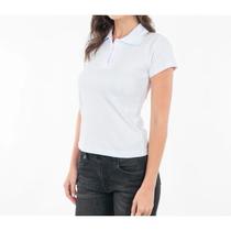 Blusa polo básica algodão feminina estilo