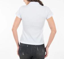 Blusa polo básica algodão moda blogueira feminina