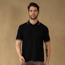 Blusa polo masc./preto 230005b g