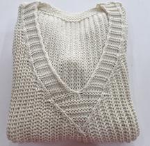 Blusa pontão decote v tricot feminina- 392