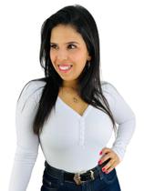 Blusa Portuguesa Manga Longa Cotton Botões Kohmar 356