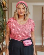 Blusa prega manga e costa