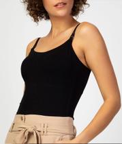 blusa preta de alça