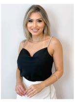 Blusa PRETA de alçinha tamanho P