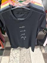Blusa preta de manga