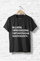 Blusa Preta Para Mulheres Empreendedoras Camisa Preta