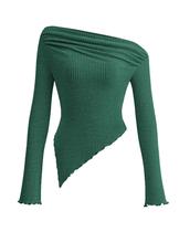 Blusa PRETTYGARDEN Y2K Ombro a Ombro Assimétrica XS
