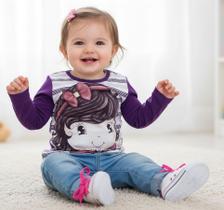 Blusa Princesa Manga Longa Feminina Infantil Nº 2