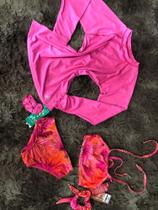 blusa proteçao utra violita e biquine