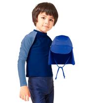 Blusa Proteção Uv Infantil Masculina Feminina Praia + Boné Blusa Proteção Uv Infantil Masculina Feminina Praia + Boné