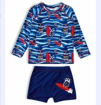 Blusa Proteção Uv Moda Praia Infantil Menino Tip Top