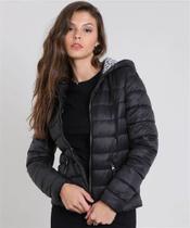 Blusa puffer preta Blusa puffer preta