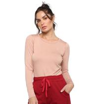 Blusa Rainha Casual Elastic Manga Longa Feminina