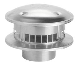 Blusa redonda à prova de pássaros Selkirk Metalbestos de 7,5 cm de 3 polegadas