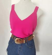 Blusa Regata Alça Larga Fashion Duna
