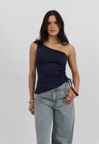 Blusa Regata Assimétrica Marinho