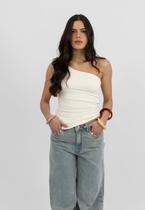 Blusa Regata Assimétrica Off White